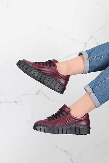 картинка Кеды ED'ART 127.91505'bl. Бордовый R от интернет магазина