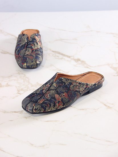 картинка Мюли ED'ART 1007.тунит205'bl. Черный феникс от интернет магазина