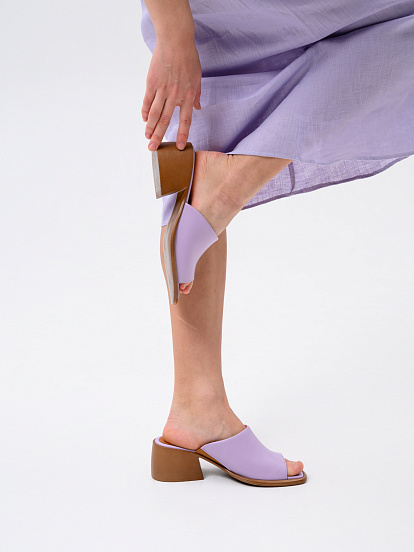 картинка Босоножки ED'ART 4012.23663'br. Лиловый+коричневый от интернет магазина