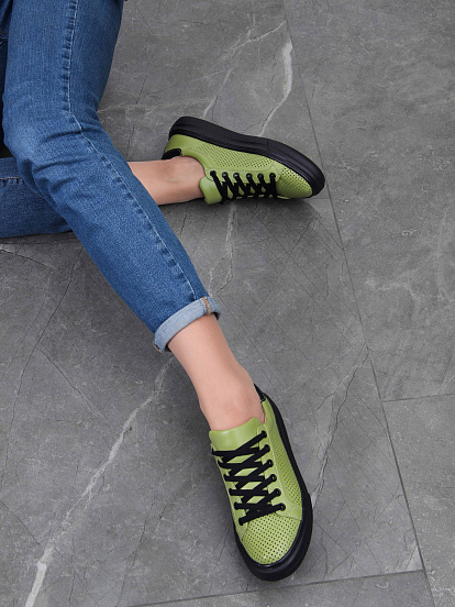 картинка Кеды ED'ART 127.Lusi22'bl. Авокадо от интернет магазина