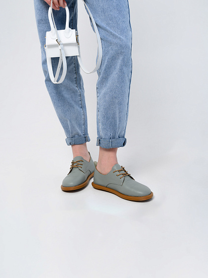 картинка Туфли ED'ART 181.ОКСЕ'br. Лион авокадо+коричневый от интернет магазина