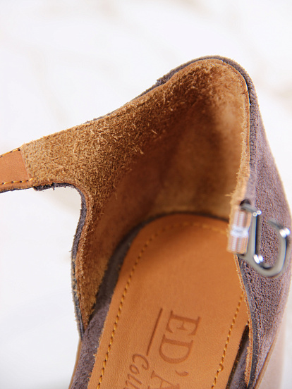 картинка Босоножки ED'ART 5033.23663'bе.Велюр дарк визон от интернет магазина