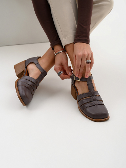 картинка Босоножки ED'ART 5036.23663'bе.Вакса коричневый от интернет магазина