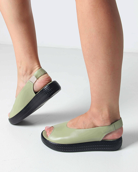 картинка Босоножки ED'ART 1019.2530'bl. Авокадо от интернет магазина