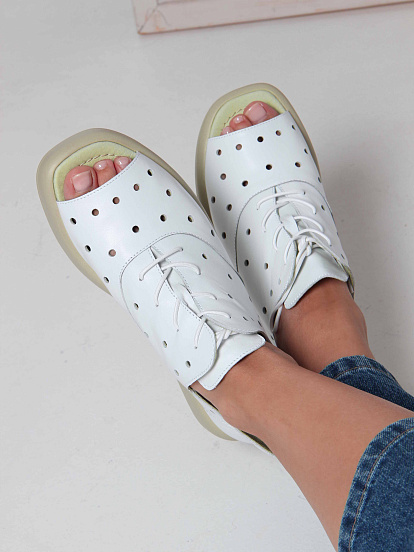 картинка Босоножки ED'ART 1059.0132'gr. Белый зеленый от интернет магазина