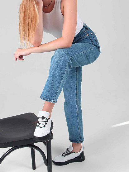 картинка Кроссовки ED'ART 155.2104'bl. Белый черный от интернет магазина