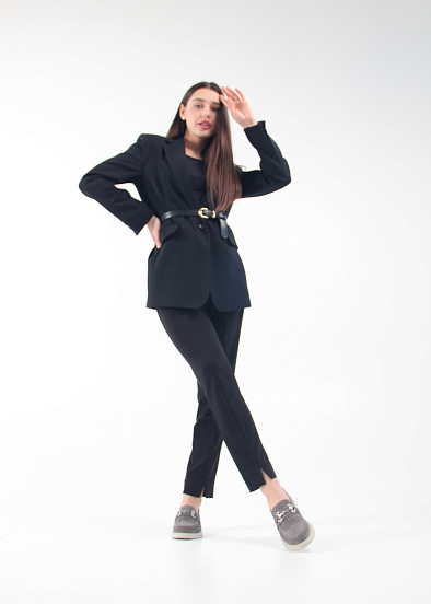 картинка Лоферы туфли ED'ART 172.1841'be. серая замша от интернет магазина