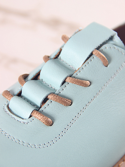 картинка Туфли ED'ART 107.ОКСЕ'br. Мята+коричневый от интернет магазина