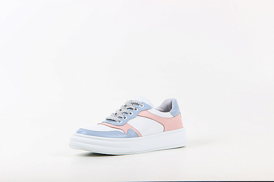 картинка Кеды ED'ART 149.lusi22'w. white/blue/pink от интернет магазина