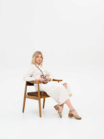 картинка Босоножки ED'ART 5032.23663'be. Круассан майами +коричневый от интернет магазина