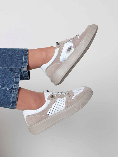 картинка Кеды ED'ART 149.LusiR2'la. Белый бежевый от интернет магазина