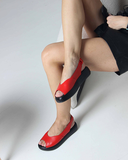 картинка Босоножки ED'ART 1042.2530'bl. Красный от интернет магазина