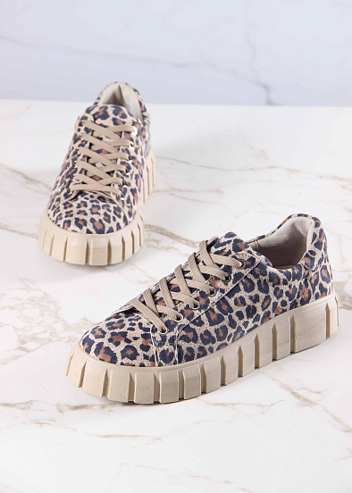 картинка Кеды ED'ART 128.91505'be. бежевый леопард от интернет магазина