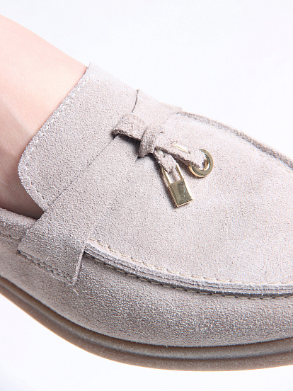 картинка Лоферы лоферы ED'ART 170.2614'be. Каменный замша от интернет магазина