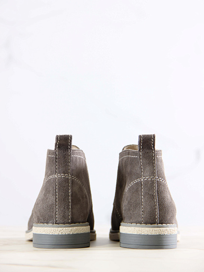 картинка Ботинки ED'ART 309.rose'gr.Серый замок замша от интернет магазина