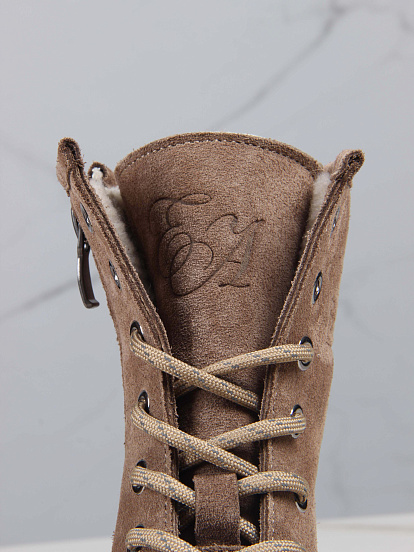 картинка Ботинки ED'ART 329.21153'bе. серо коричневый замша от интернет магазина