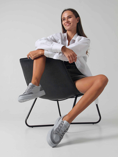 картинка Кеды ED'ART 148.lusi22'gr. Серый замша от интернет магазина