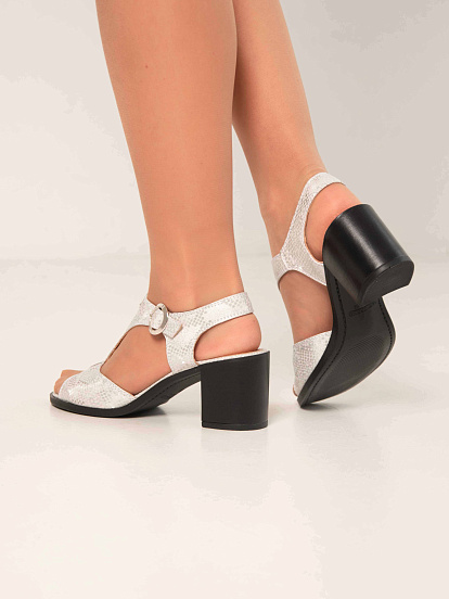 картинка Босоножки ED'ART 6001.624'bl.white.mamba от интернет магазина