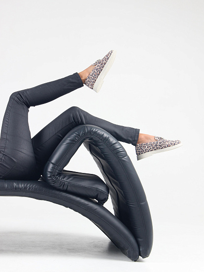 картинка Лоферы туфли ED'ART 172.1841'be. бежевый леопард от интернет магазина