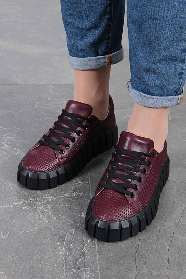 картинка Кеды ED'ART 127.91505'bl. Бордовый R от интернет магазина