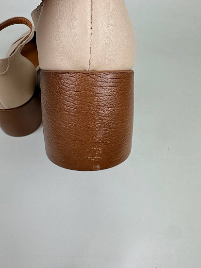 картинка Босоножки ED'ART 5032.23663'be. Бежевый+коричневый уценка от интернет магазина