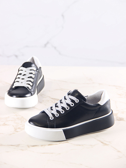 картинка Кеды ED'ART 128.Mikki'bl.Белый-черный от интернет магазина