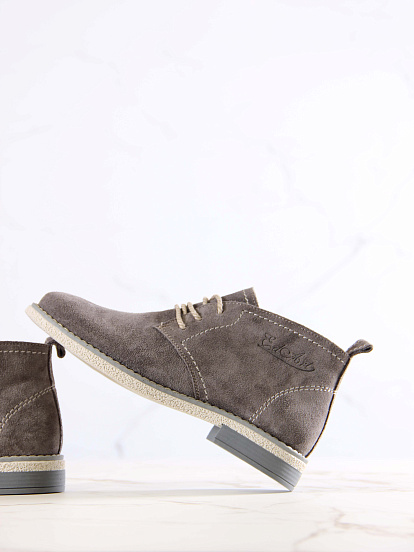 картинка Ботинки ED'ART 309.rose'gr.Серый замок замша от интернет магазина