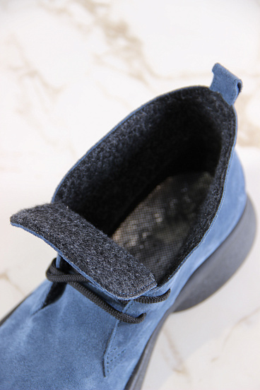 картинка Ботинки  ED'ART 308.927'bl.Синяя замша от интернет магазина