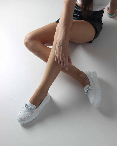 картинка Лоферы туфли ED'ART 145.91505'w.Белый от интернет магазина