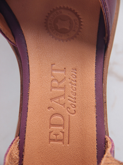 картинка Босоножки ED'ART 5033.23663'br. Гнилая вишня+коричневый от интернет магазина