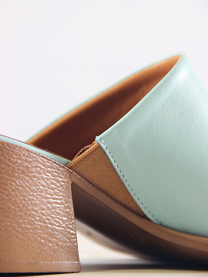 картинка Сабо ED'ART 5300.23663'be. Мята+коричневый от интернет магазина