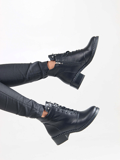 картинка Ботильоны ED'ART 244.vena.black от интернет магазина