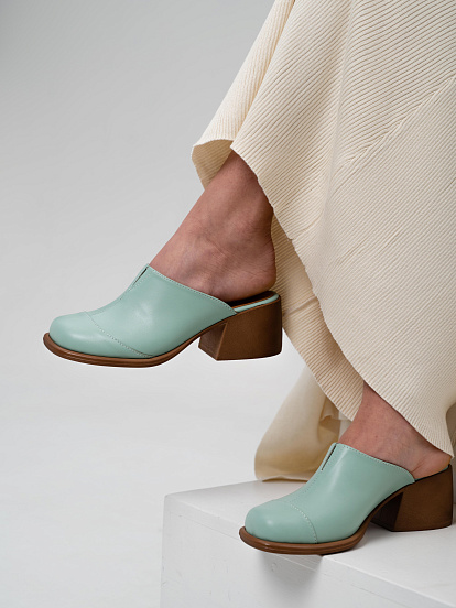 картинка Сабо ED'ART 5132.23663'br. мята+коричневый от интернет магазина