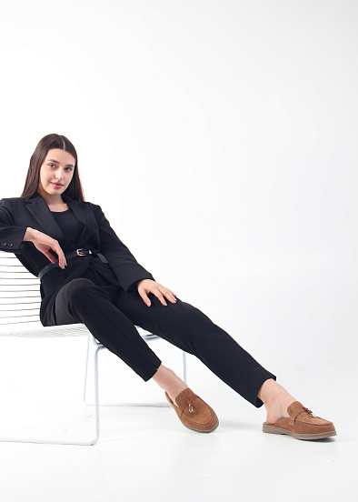 картинка Мюли ED'ART 1070.2614'be. светло коричневая замша от интернет магазина