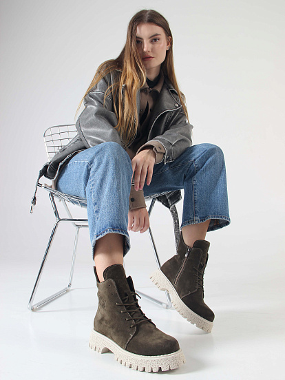 картинка Ботинки ED'ART 228.V.1541'be. Хаки от интернет магазина