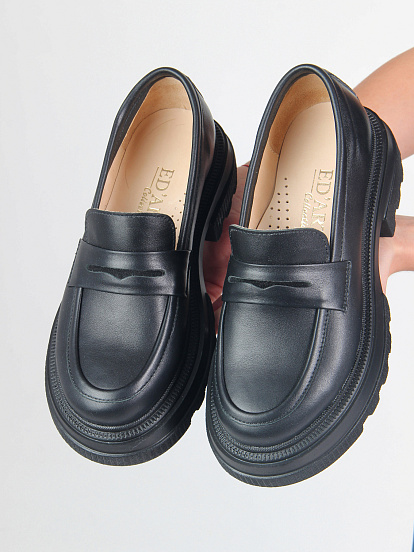 картинка Туфли лоферы ED'ART 175.506'bl. Черный от интернет магазина