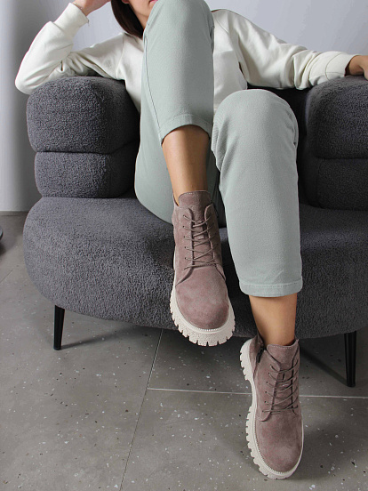 картинка Ботинки ED'ART 228.V.1541'be. Капучино замша от интернет магазина