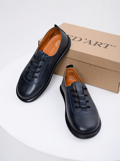 картинка Туфли ED'ART 107.ОКСЕ'bl. Вакса черная от интернет магазина