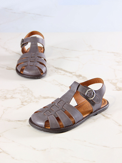 картинка Босоножки ED'ART 1035.подиум178'br.Вакса коричневый от интернет магазина