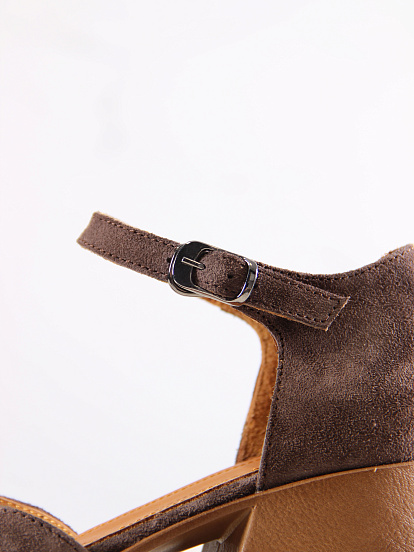 картинка Босоножки ED'ART 5033.23663'bе.Велюр дарк визон от интернет магазина