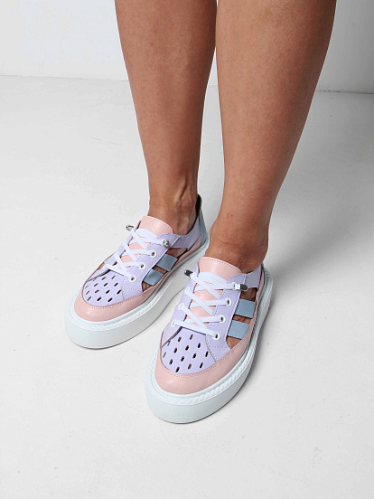 картинка Кроссовки ED'ART 165.P.Lusi23.'w. Розовый голубой фиолетовый от интернет магазина