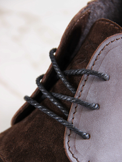 картинка Ботинки ED'ART 305.Ната'bl. Вакса коричневая+корич замша от интернет магазина