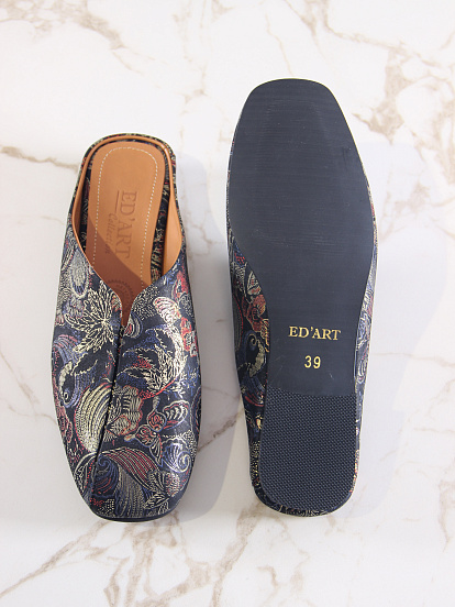 картинка Мюли ED'ART 1007.тунит205'bl. Черный феникс от интернет магазина