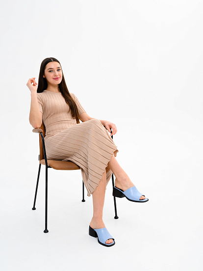 картинка Босоножки ED'ART 4012.23663'bl. Голубая виктория от интернет магазина