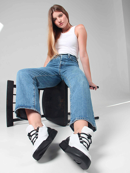 картинка Кроссовки ED'ART 155.2104'bl. Белый черный от интернет магазина