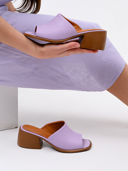 картинка Босоножки ED'ART 4012.23663'br. Лиловый+коричневый от интернет магазина