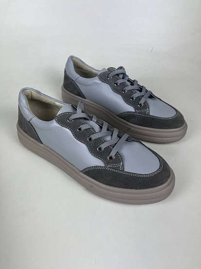 картинка Кеды ED'ART 148.lusi22'la. Серый + серая замша R от интернет магазина