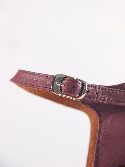 картинка Босоножки ED'ART 5033.23663'br. Гнилая вишня+коричневый от интернет магазина