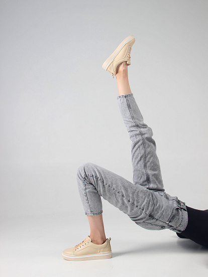 картинка Кеды ED'ART 158.paloma'be/w. Бежевый от интернет магазина