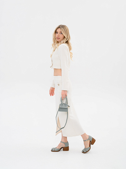 картинка Босоножки ED'ART 5033.23663'bе. Авокадо лион+коричневый от интернет магазина